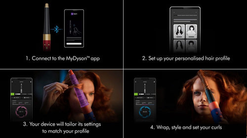 Airwrap i.d.™ multi-styler and dryer - Straight+Wavy (Red velvet/Gold)